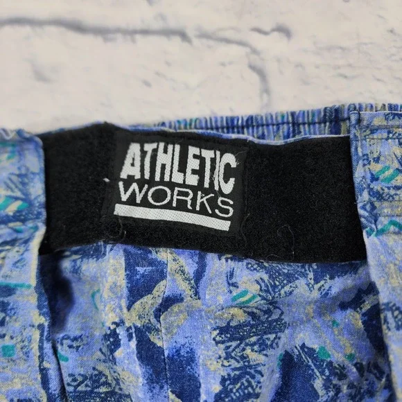 Athletic Works Blue Tribal Baggy MC Hammer Parachute Pants VINTAGE 90s MADE USA